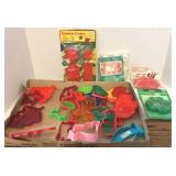 Assorted Vintage Plastic Cookie Cutters