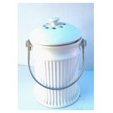 Ceramic Indoor Compost Crock w/Lid