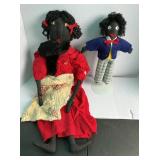 Handcrafted Black American Dolls 12" & 27"