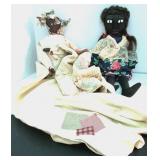 Handcrafted Black American Dolls 15"