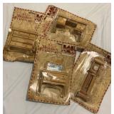 Vtg Miniature Wood Dollhouse Furniture New in Pkg