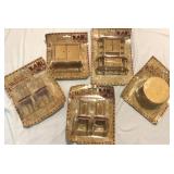 Vtg Miniature Wood Dollhouse Furniture New in Pkg