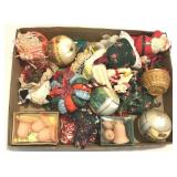 Box Full of Vintage Christmas Ornaments
