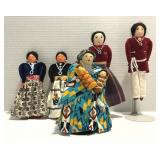 Navajo Cloth Storyteller & Native American Family