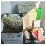 Box Lot Blankets, Scarves, Gloves, Ties, Etc.