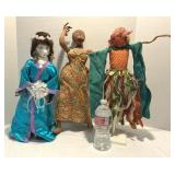 Handcrafted Fabric Dolls 18" - 20" Tall