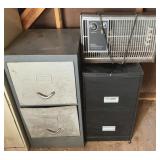 2 Drawer Filing Cabinets & 1500W Electric Heater