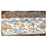 Wooden Storage Chest w/Fabric Covering