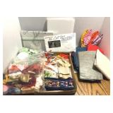 Craft and Sewing Supplies with Fabrics