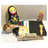 Doll, Pincushion and Craft Supplies