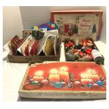 Christmas Vtg Cards & Light Bulb Crafts