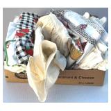 Embroidered Pillow Cases, Curtain, Apron, Misc.