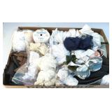 Box of White Lace Trim, Fabric, Etc.