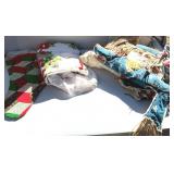 Holiday Box Christmas Tablecloth, Door Hangings