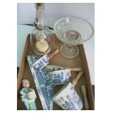 Blue Delft Measuring Cups, Music Bottle, Compote