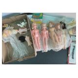 Vintage Dress-Up Dolls Vinyl Head New Old Stock