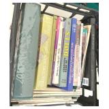 Plastic Crate Full of Magazines & Books