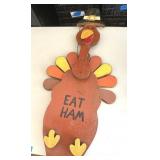 Handmade Wood Turkey Decoration 36" Tall