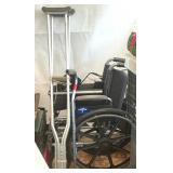 Crutches, Metal Cane, Wheelchair