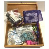 Jewelry Assorted Necklaces, Earrings w/Cedar Box