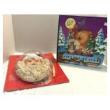 Vintage Christmas Door Plaque & Santa Talking