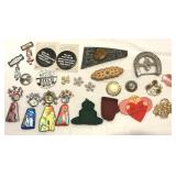 Jewelry Brooch Pins Buckle Barettes Assorted Lot
