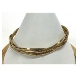 Vintage UTC Italy 925 Silver Braided 7' Bracelet
