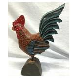Wooden Rooster Decoration 11 1/2' Tall