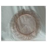 Pink Depression Glass Platter 12.75' Diameter