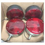 4 LS369 Red Tail light Lamp Lens 4 3/8'