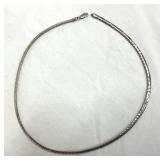 925 Italy Milor Omega 18' Necklace - Has a Kink