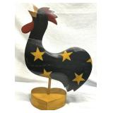 Wooden Rooster Decoration 13.25' Tall