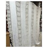 Crocheted Linen Bedspread 86' x 93'