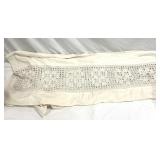 Crocheted Linen Bedspread 68' x 136'