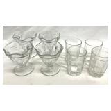 Sundae Dessert Cups & Small Juice Glasses