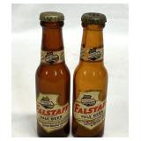 Vtg Falstaff Salt & Pepper Shaker Bottles 4.25'tal
