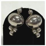 Marked 925 Mexico Sterling Silver Drop Earrings