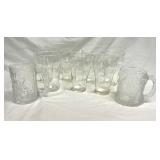 Coca-Cola 5' Glasses & McDonald's Flintstone Mugs