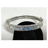 Sterling Silver Bangle Bracelet Marked 925