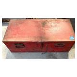 Red Metal Tool Box 28.5' x 9.5' x 13.5' w/Contents