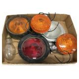 Assorted Lot of Viintage Car Tail Lights, Etc.