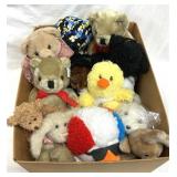 Box Lot of Assorted Stuffed Animals