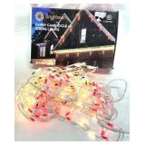 Brightown Candy Cane Icicle String Lights