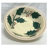 La Primula Christmas Holly & Berries Serving Bowl
