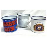 Enamelware Mugs & Creamer