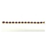 Ross Simons Gold Tone Purple Bracelet Marked 925