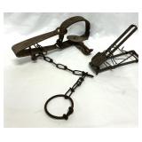 Vintage Long Spring Animal Trap Metal