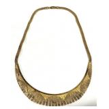 Gold Tone Marked 925 Italy Necklace 17.5'