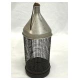 Vntg Fly Rod Fisherman's Bait Cricket Roach Cage
