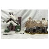 Christmas Houses Thatched Roof  Decorations